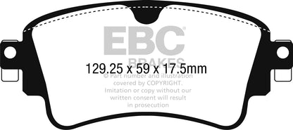 EBC Yellowstuff Audi S4/S5 B9 Rear Performance Brake Pads DP42254R