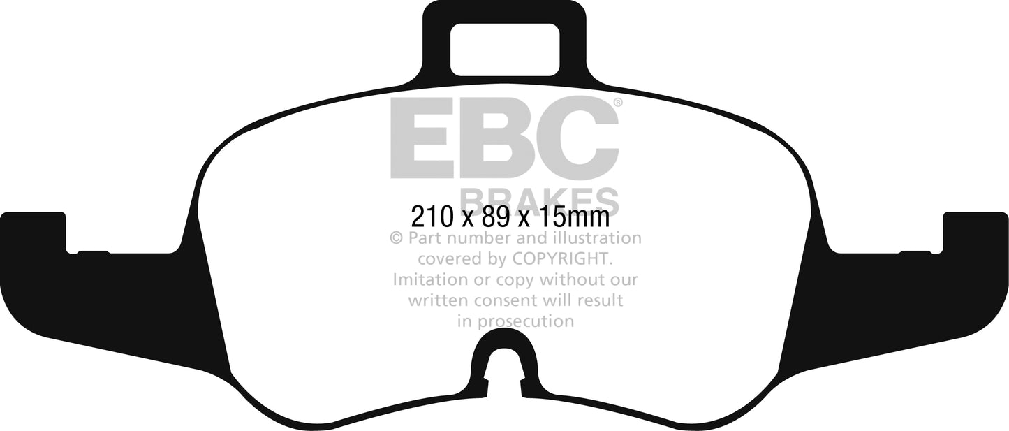 EBC Yellowstuff Audi TTS 8S Front Performance Brake Pads DP42256R