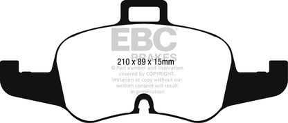 EBC Yellowstuff Audi TTS 8S Front Performance Brake Pads DP42256R