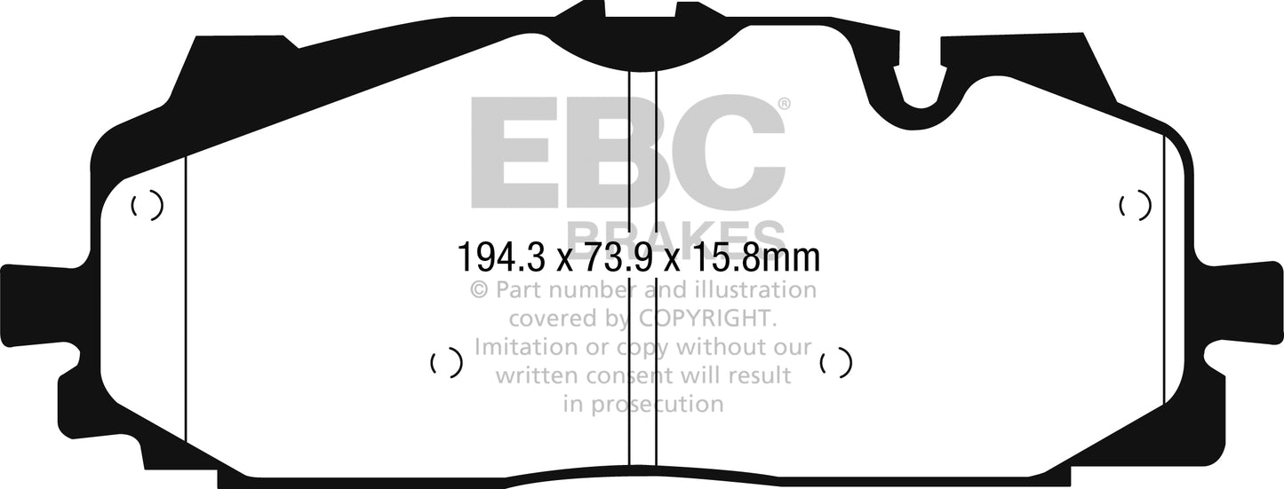 EBC Yellowstuff Audi RS3 8Y Front Performance Brake Pads DP42277R