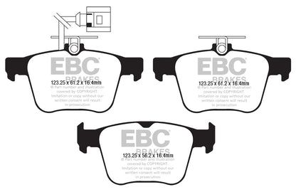 EBC Yellowstuff Audi RS3 8Y Rear Performance Brake Pads DP42295R