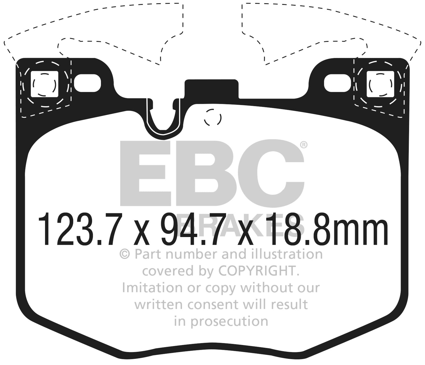 EBC Yellowstuff Toyota GR Supra Front Performance Brake Pads DP42302R