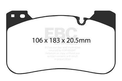 EBC Yellowstuff BMW M5 F90 Front Performance Brake Pads DP42331R