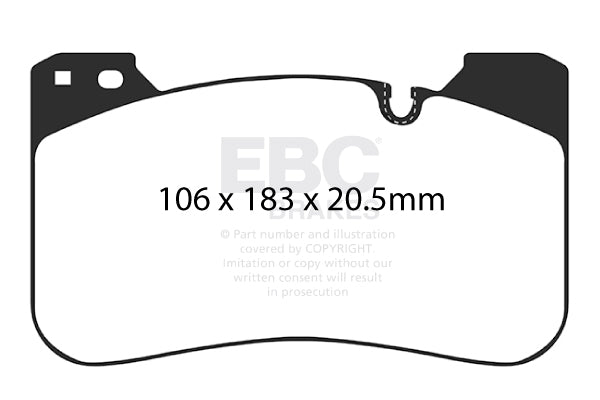 EBC Bluestuff BMW X5M and X6M Front Performance Brake Pads DP52331NDX