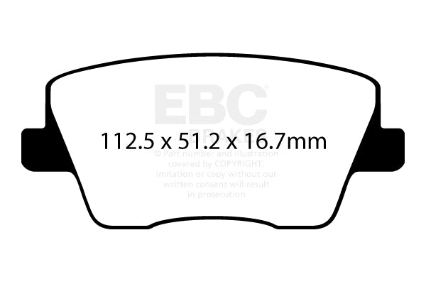 EBC Yellowstuff Hyundai i30N Rear Performance Brake Pads DP42344R