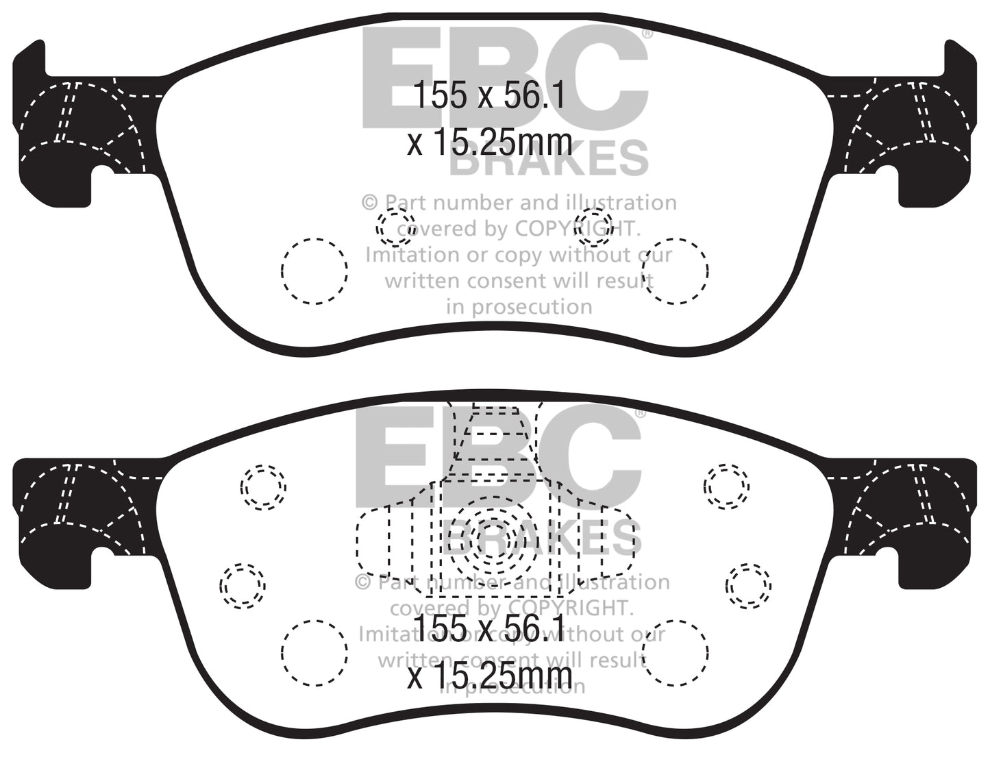 EBC Yellowstuff Ford Fiesta ST Mk8 Front Performance Brake Pads DP42353R