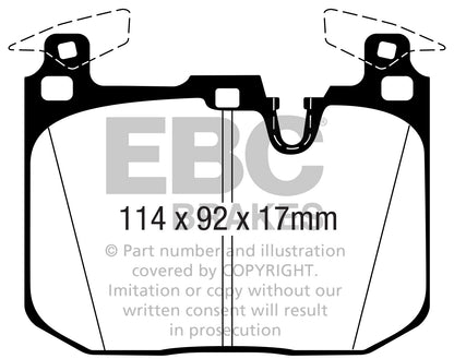 EBC Yellowstuff BMW M2 F87 Front Performance Brake Pads DP42360R