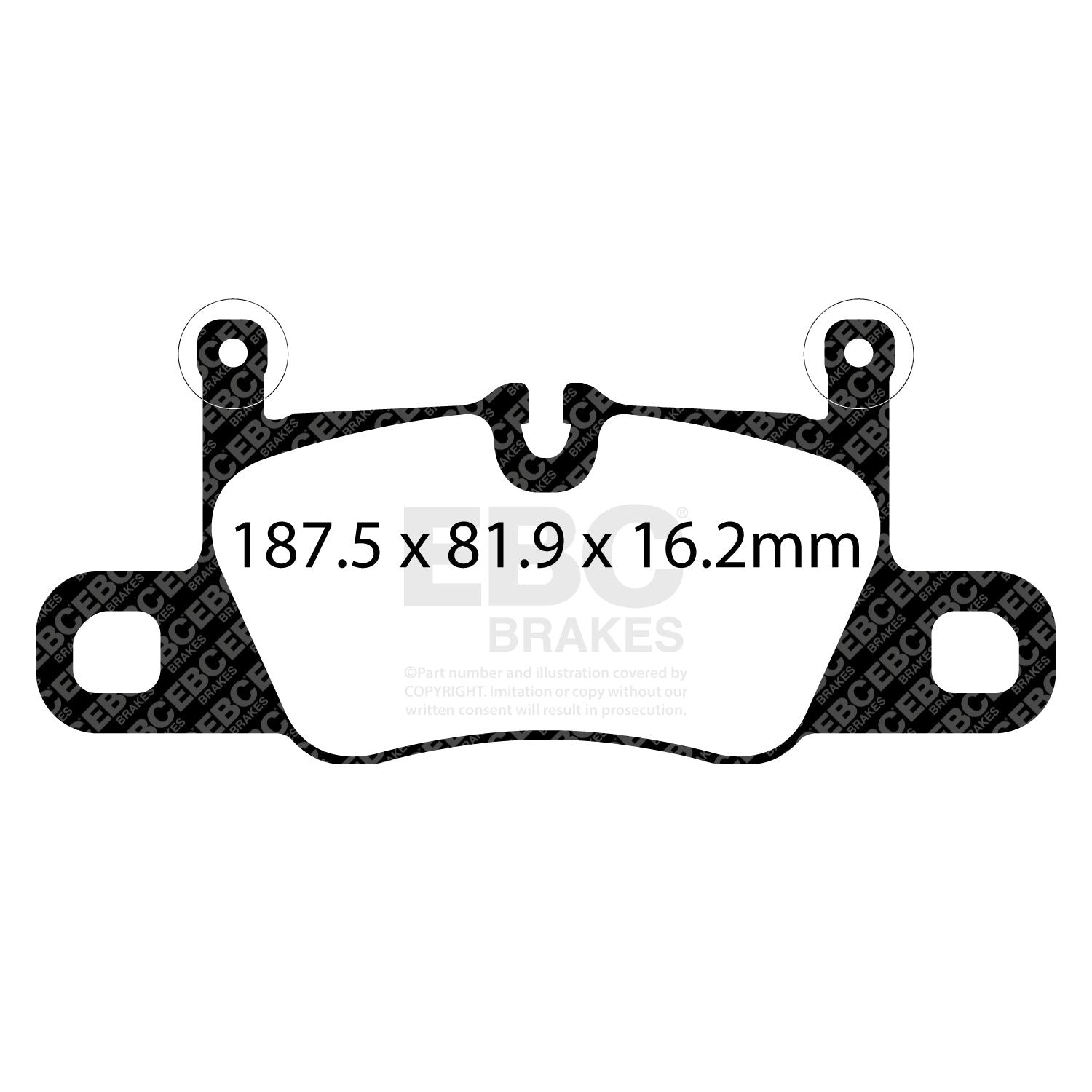 Plaquettes de frein arrière hautes performances EBC Bluestuff pour Porsche 911 S/GTS 991 