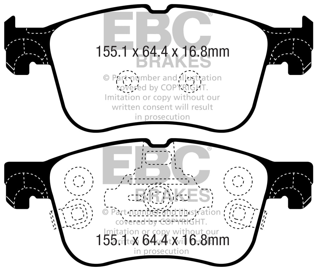 EBC Yellowstuff Ford Puma ST Front Performance Brake Pads DP42372R