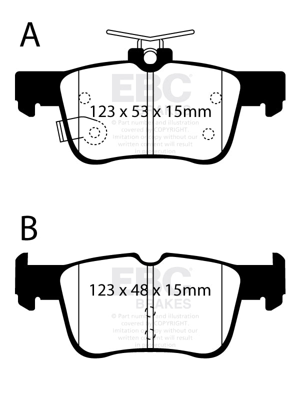 EBC Bluestuff Ford Focus ST Mk4 Rear Performance Brake Pads DP52384NDX