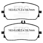 EBC Yellowstuff Mercedes A35 W177 and CLA35 C118 Front Performance Brake Pads DP42423R