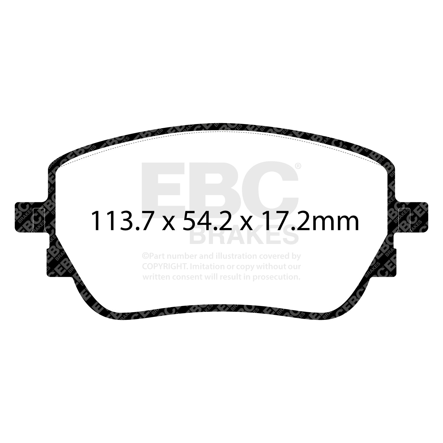 EBC Bluestuff Mercedes A45 W177 and CLA45 C118 Rear Performance Brake Pads DP52391NDX