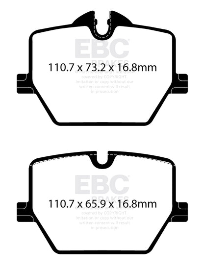 EBC Yellowstuff Toyota GR Supra Rear Performance Brake Pads DP42415R