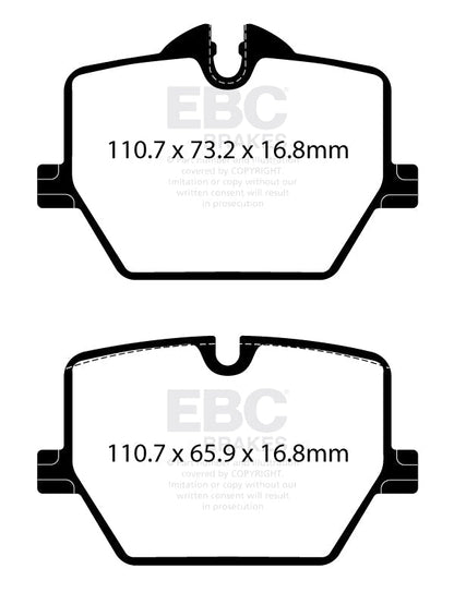 EBC Yellowstuff BMW M340i and M440i G20/G22 Rear Performance Brake Pads DP42415R