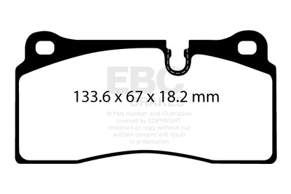 EBC Yellowstuff BMW M2 Competition F87 Rear Performance Brake Pads