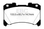 Pastillas de freno delanteras de alto rendimiento EBC Racing RP-X para Toyota GR Yaris + Corolla DP82430RPX