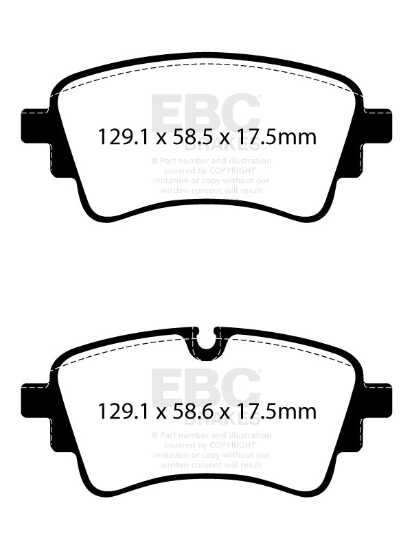 EBC Yellowstuff Audi RS4/RS5 B9 Rear Performance Brake Pads