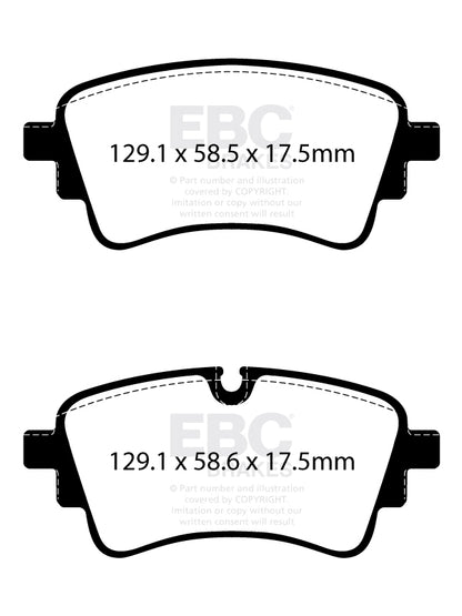 EBC Yellowstuff Audi RS4/RS5 B9 Rear Performance Brake Pads