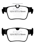 Plaquettes de frein arrière hautes performances EBC Bluestuff pour Audi S3 8Y DP52438NDX 