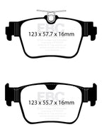 Plaquettes de frein arrière hautes performances EBC Yellowstuff pour Audi S3 8Y DP42438R 