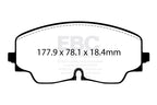 Plaquettes de frein avant EBC Bluestuff pour Audi S3 8Y DP52448NDX 