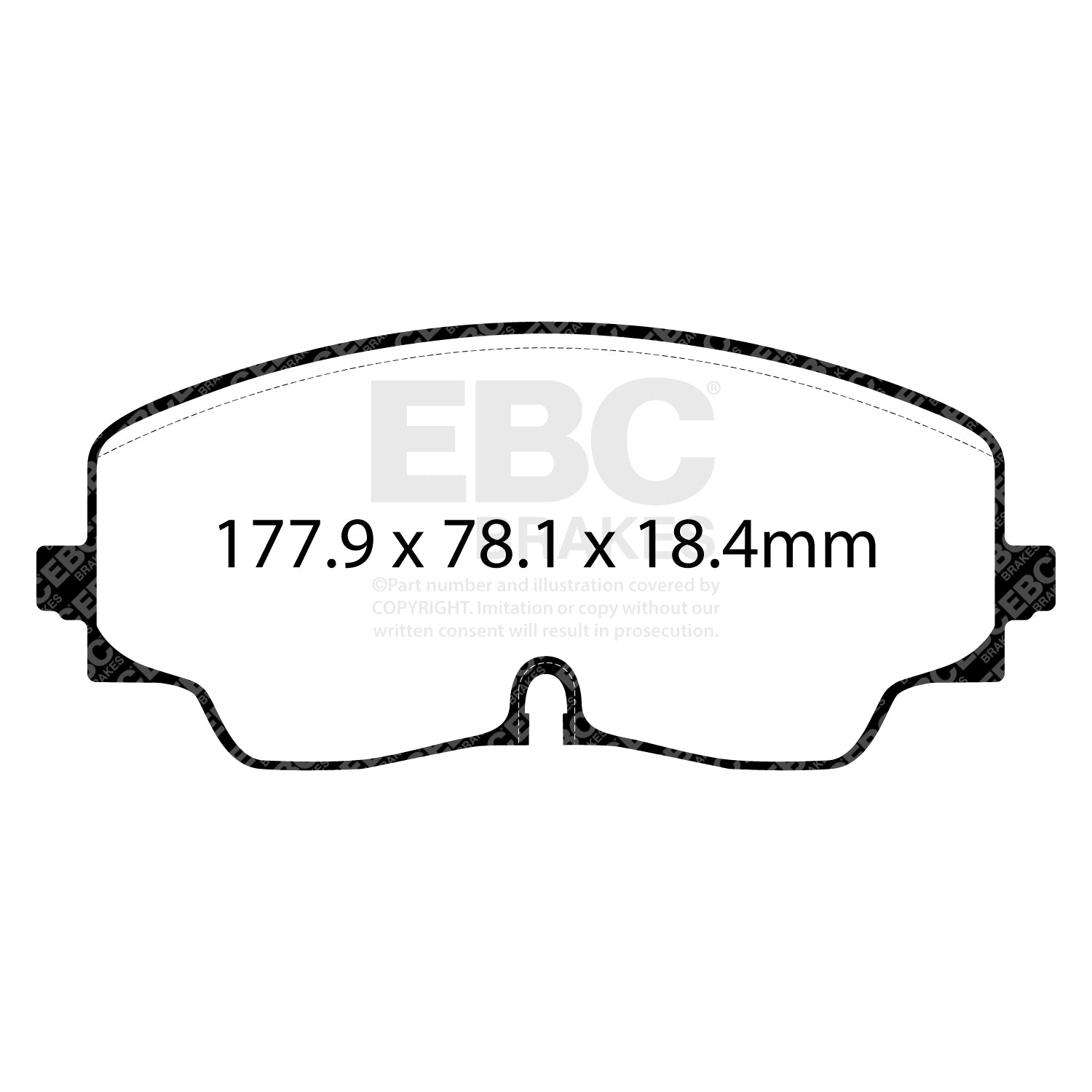 EBC Racing RP-X VW Golf GTI Clubsport & R Mk8 Front Performance Brake Pads DP82448RPX