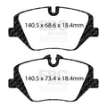 EBC Ultimax MINI Cooper S F66 Front OE Replacement Brake Pads