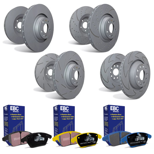 EBC VW Golf GTI Mk7 Rear Brake Disc & Pad Combo Deal