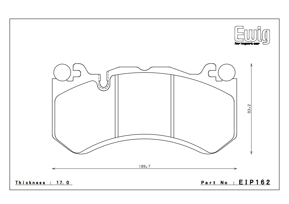 Endless ME20 Mercedes E63 W212 Front Performance Brake Pads EIP162