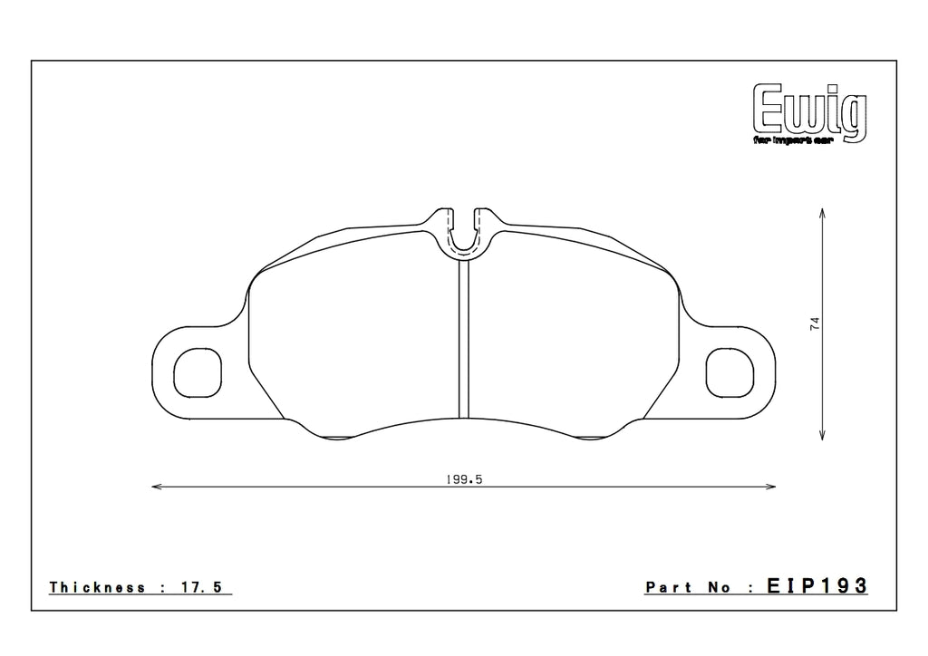 Endless MX72 Porsche Boxster/Cayman S/GTS 981 Front Performance Brake Pads EIP193