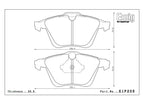 Endless MX72+ VW Scirocco R Front Performance Brake Pads EIP205