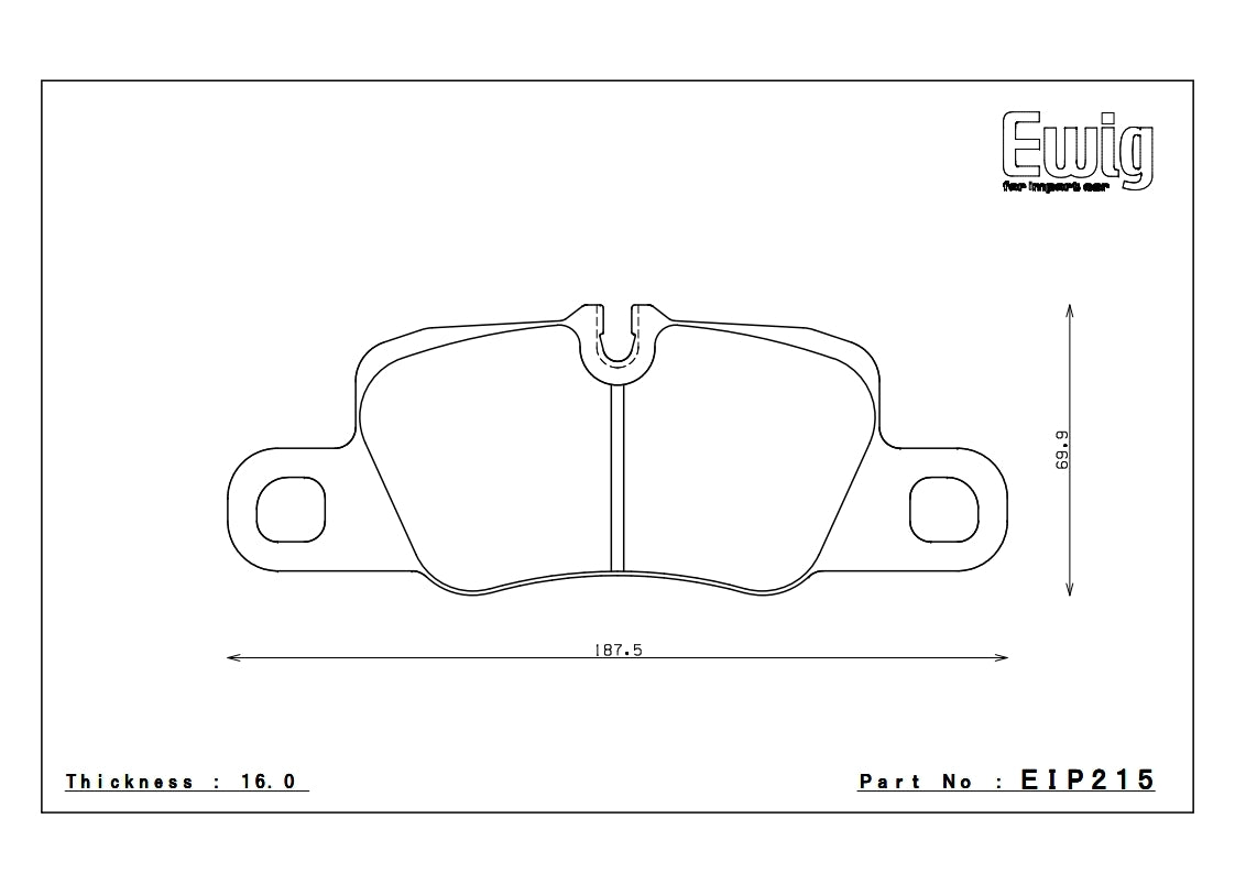 Endless MX72+ Porsche Boxster/Cayman GTS 4.0 718 Rear Performance Brake Pads EIP215