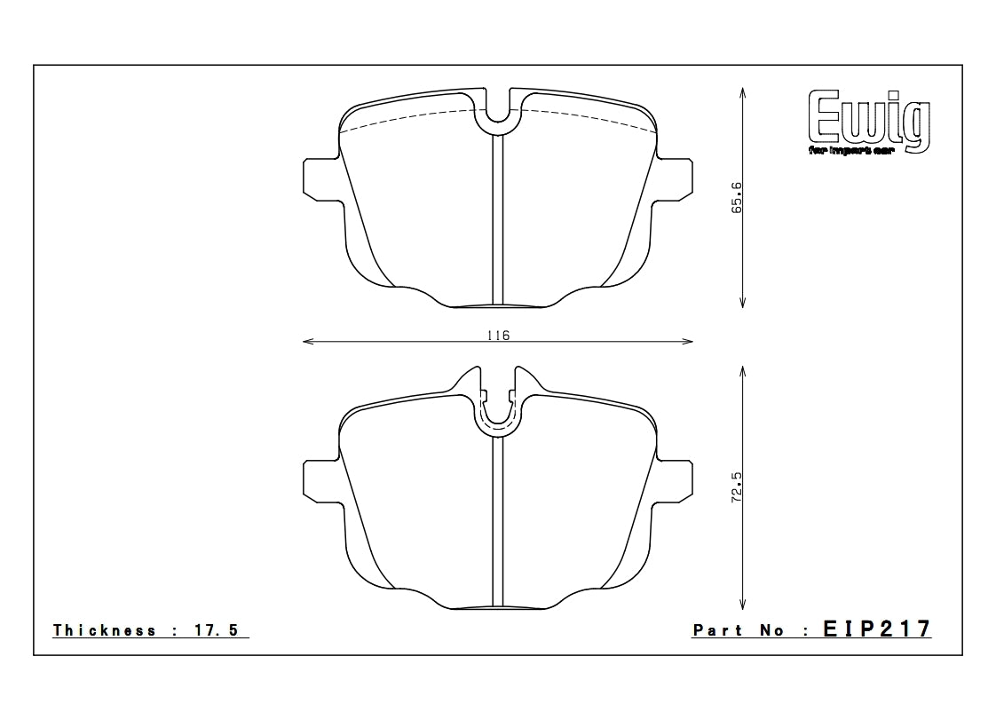 Endless ME20 BMW M2 G87 Rear Performance Brake Pads EIP217