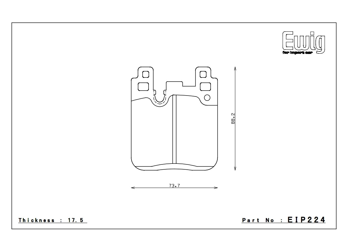Endless ME20 BMW M3 and M4 F80/F82 Rear Performance Brake Pads