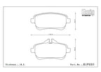 Endless ME20 Mercedes A45 W176 and CLA45 C117 Rear Performance Brake Pads EIP231