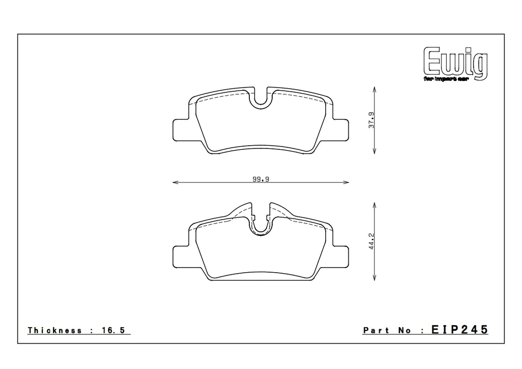Endless ME22 MINI Cooper S F56 Rear Performance Brake Pads EIP245