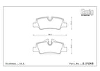 Endless ME22 MINI Cooper S F56 Rear Performance Brake Pads EIP245
