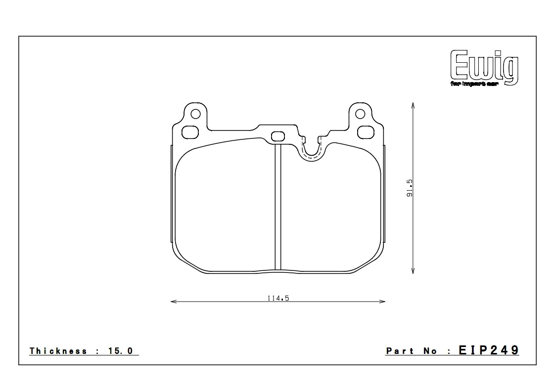 Endless ME20 BMW 128ti F40 Front Performance Brake Pads EIP249