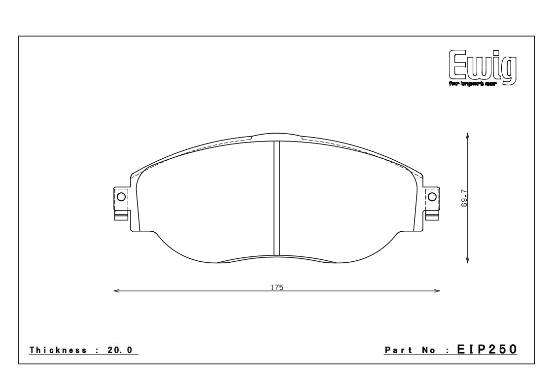Plaquettes de frein avant haute performance Endless ME20 Audi S3 8Y EIP329