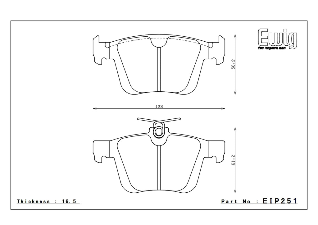 Endless MX72+ Audi RSQ3 F3 Rear Performance Brake Pads EIP251