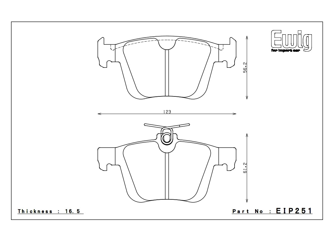 Endless ME20 Audi RSQ3 F3 Rear Performance Brake Pads EIP251