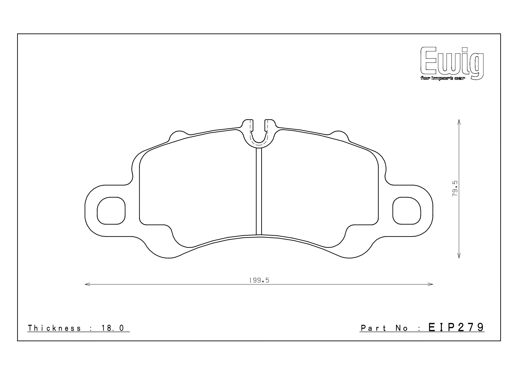 Pastillas de freno delanteras Endless MX72+ para Porsche Boxster/Cayman S/GTS 2.5 718 EIP279