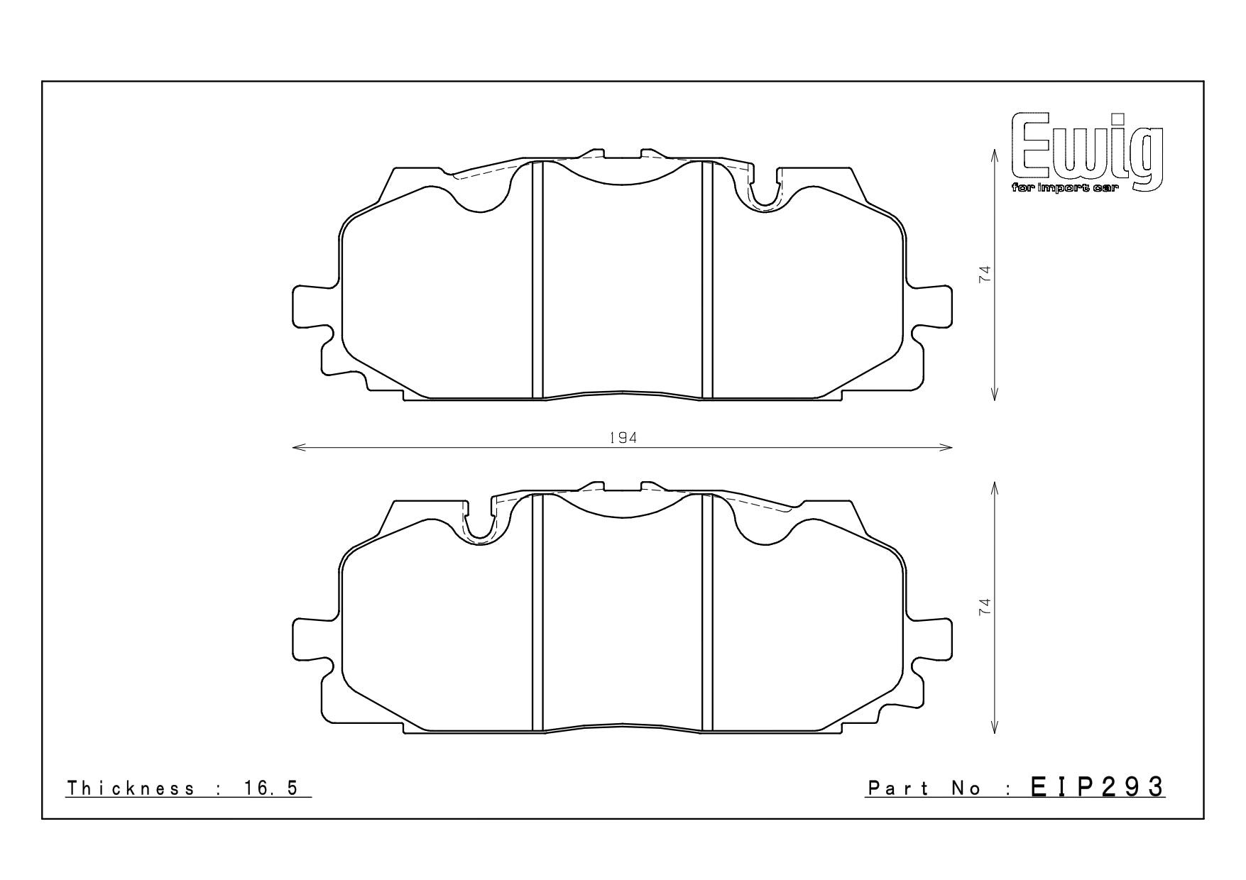 Endless ME20 Audi S4/S5 B9 Front Performance Brake Pads EIP293