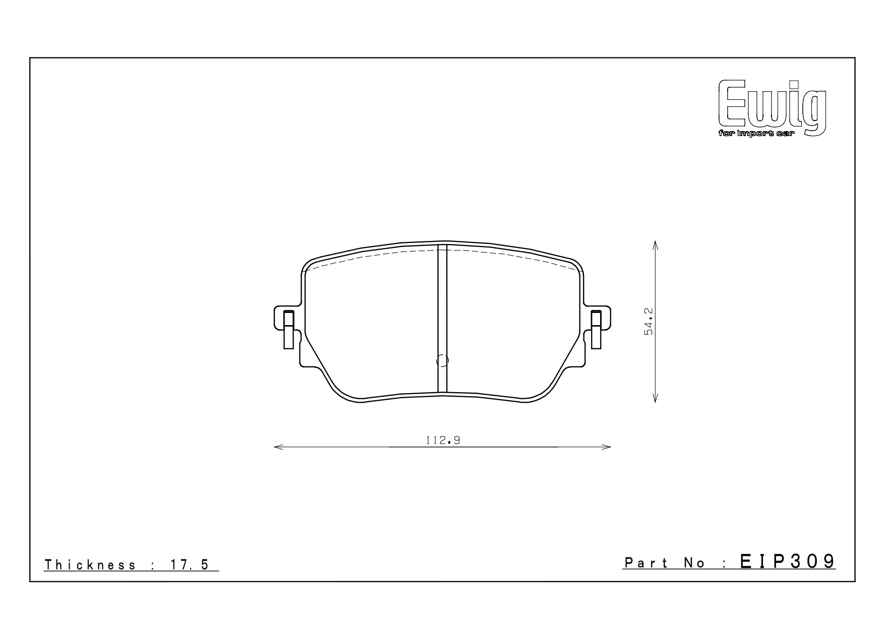 Endless MX72+ Mercedes A35 W177 and CLA35 C118 Rear Performance Brake Pads EIP309