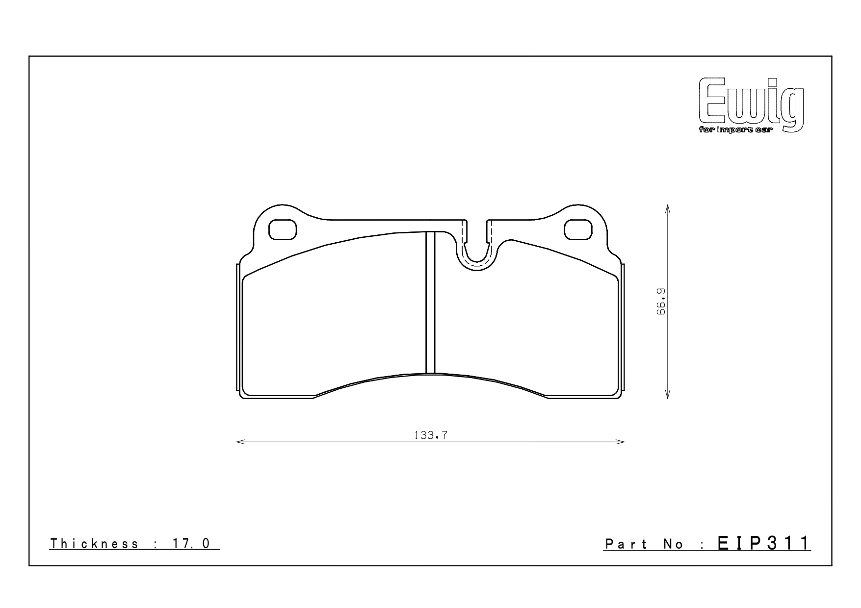 Endless ME20 BMW M3 and M4 F80/F82 Rear Performance Brake Pads