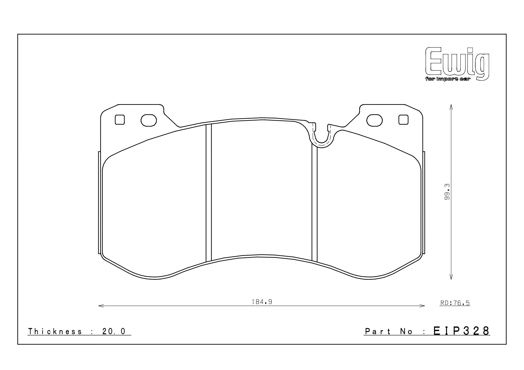 Endless ME20 BMW M2 G87 Front Performance Brake Pads EIP328
