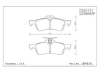 Endless MX72 Honda Civic Type R FK2 Rear Performance Brake Pads EP517