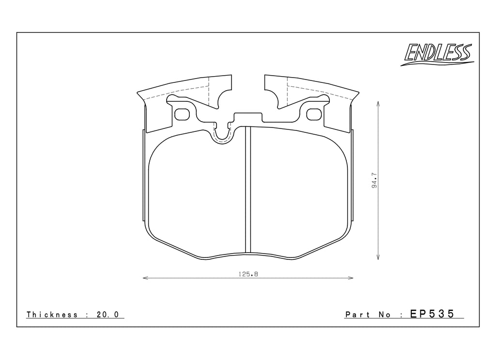 Endless ME20 BMW Z4 M40i G29 Front Performance Brake Pads EP535
