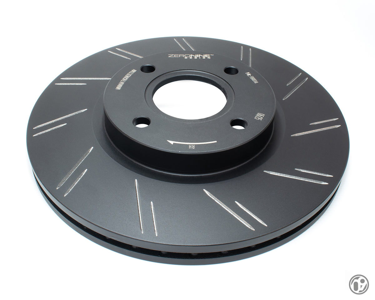 ZERONINE Design Grooved Upgrade Front Brake Discs - Ford Fiesta ST Mk8