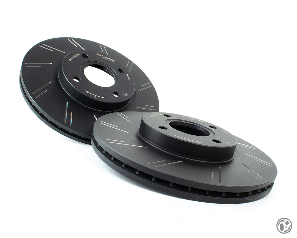 ZERONINE Design Grooved Upgrade Front Brake Discs - Ford Fiesta ST Mk8